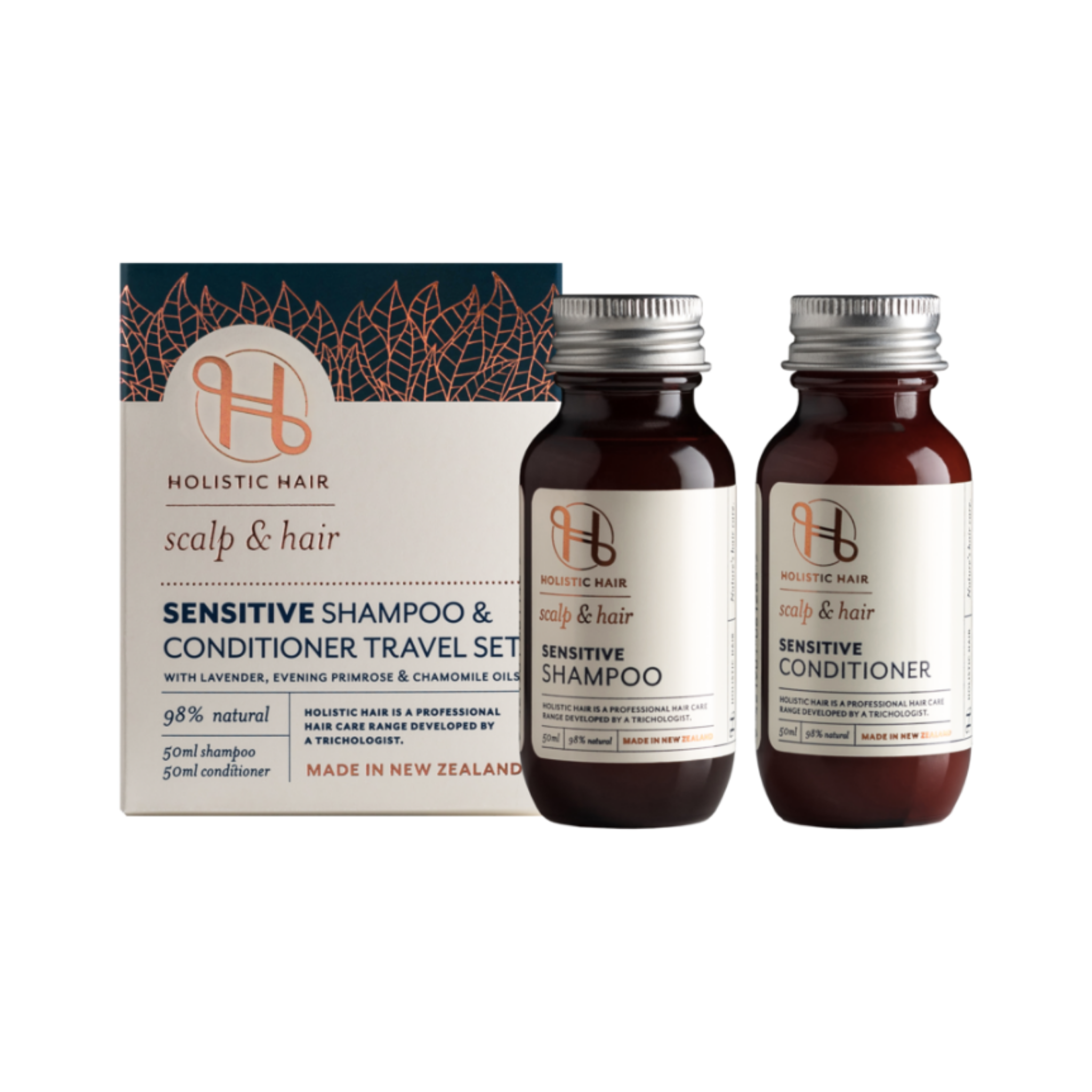 Holistic Hair Sensitive Shampoo and Conditioner Travel Set
