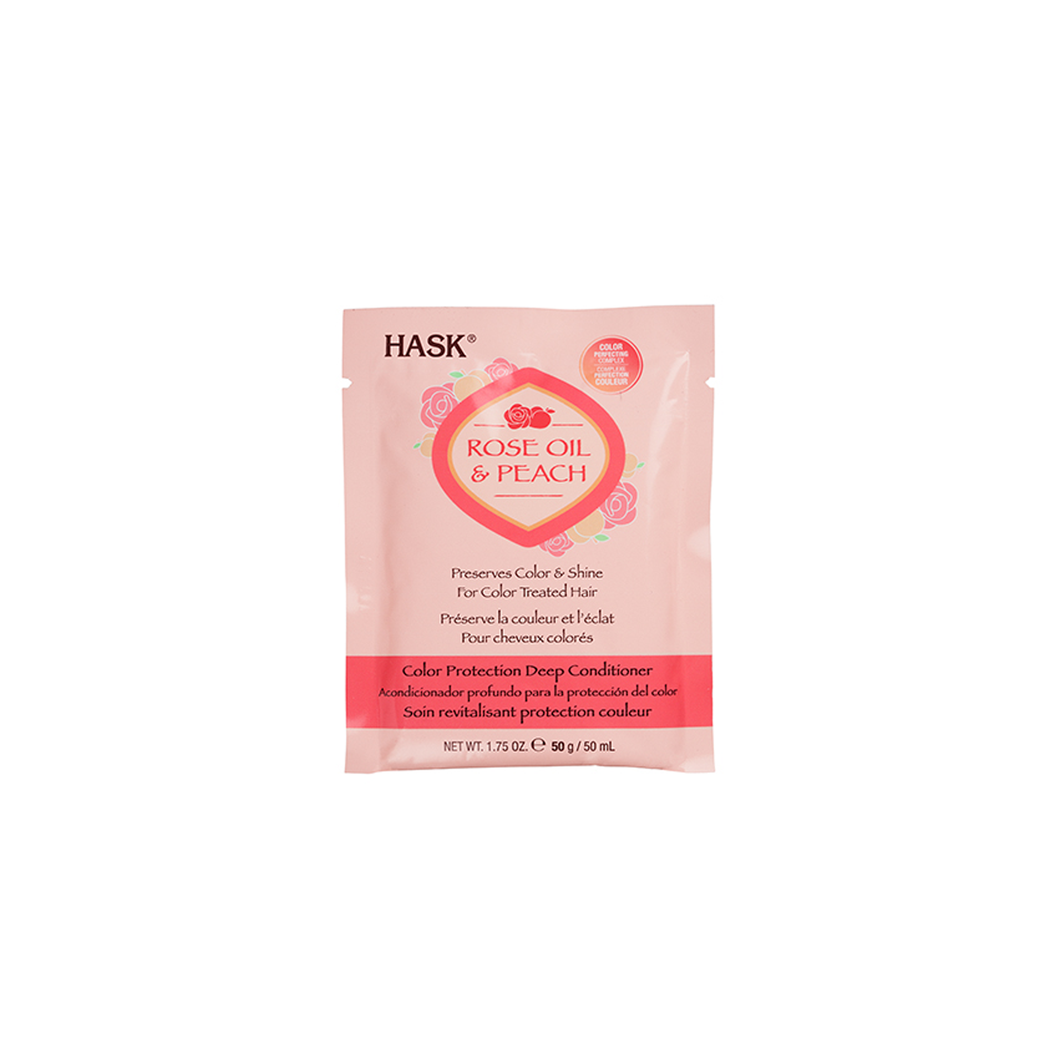 Hask Rose Oil & Peach Colour Protection Deep Conditioner