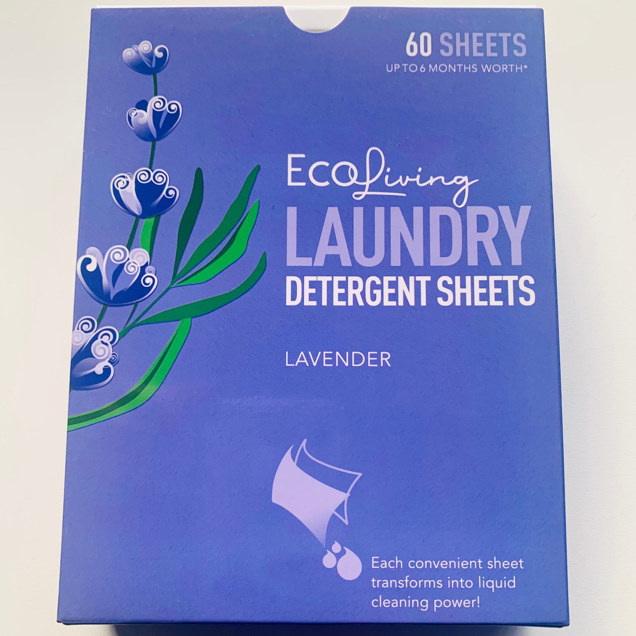 Lavender Laundry Detergent sheets - 60 sheets