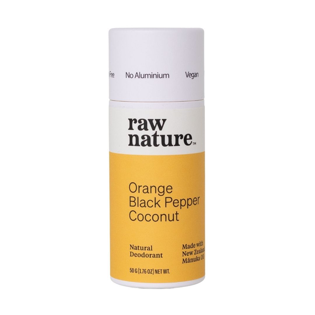 Raw Nature  Orange, Black Pepper & Coconut Natural Deodorant - 50g